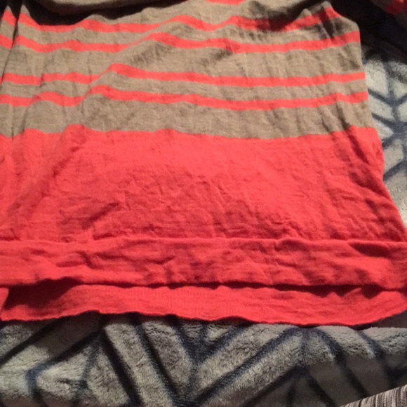Pink and grey striped long sleeve - Picture 2 of 2